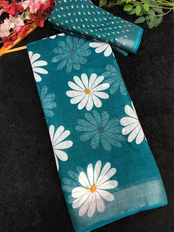 GC soft lenin saree wholesaler in surat